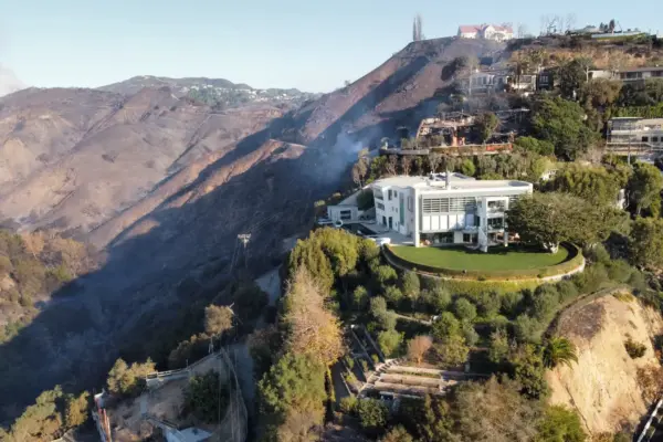 Tom Hanks’ cliffside LA home narrowly avoids wildfire, stunning photos show