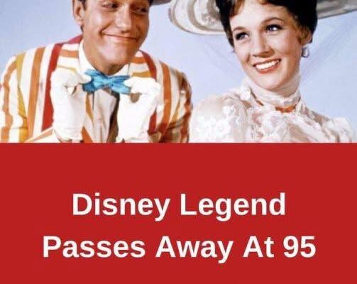 Disney Legend Lives To Be 95 Before Passing Away.