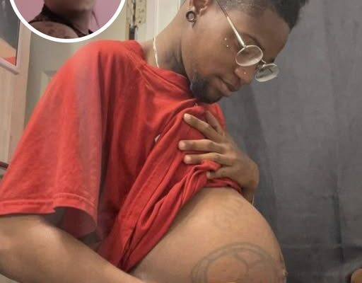 Woman shares pics of her husband giving birth