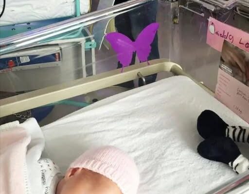 If you see a purple butterfly sticker near a newborn, you need to know what it means