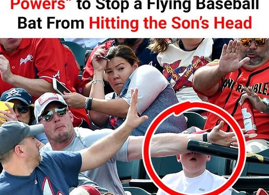 Man Engages ‘Super Dad’ Powers When A Baseball Bat Is Heading For His Son’s Head