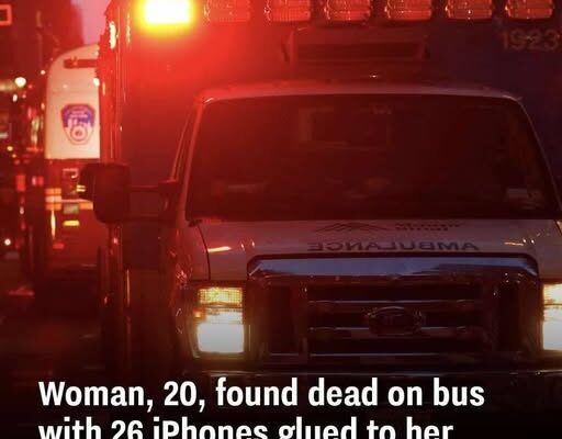 Woman, 20, found dead on bus with 26 iPhones taped to her body as disturbing theory emerges