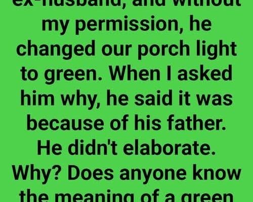 The Green Light on Our Porch