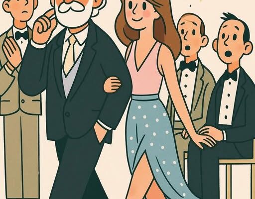 Bob, a 65-year-old, extremely wealthy widower, strolls into the Country Club with a stunning 25-year-old woman by his side.