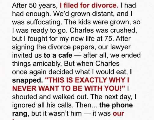 After 50 Years Together, She Made a Life-Changing Decision — and Faced the Consequences
