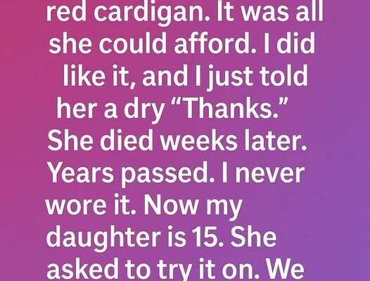 The Red Cardigan, A Hidden Message of Love Across Generations