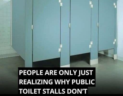 The Reason Public Restroom Doors Are Short
