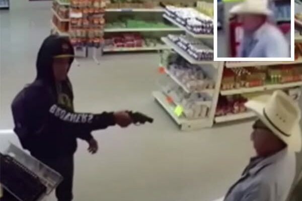 Gunman Holding Up Butcher Shop Confronts Old Cowboy, Gets Instant Dose Of Karma