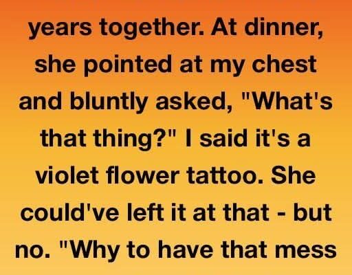 The Violet Flower On My Chest