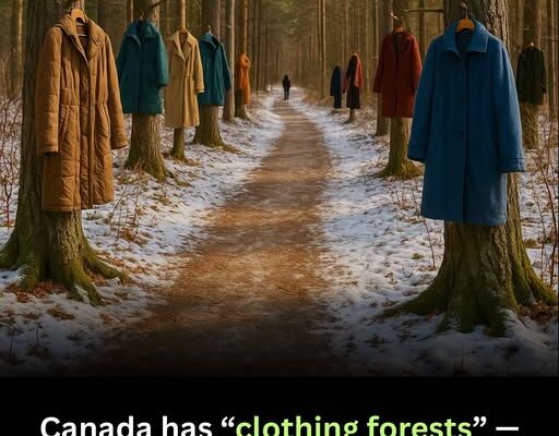 Winter Forests of Hope: Canada’s Hanging Clothes for Those in Need