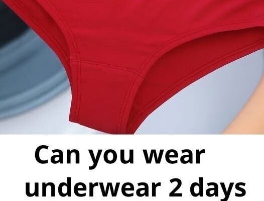 Can we wear underwear 2 days in a row?
