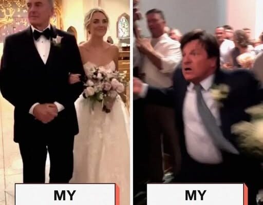 While My Stepfather Was Escorting Me Down the Aisle, My Real Dad Suddenly Appeared — His Next Move Left Everyone Speechless