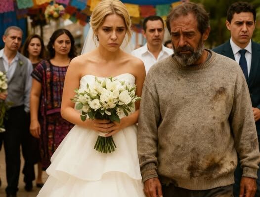 The bride’s father is nothing but a garbage collector!