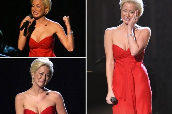 Kellie Pickler Breaks Down on Stage in a Striking Red Dress While Pouring Her Heart Out Singing “I Wonder” at the CMA Awards Leaving the Audience Stunned