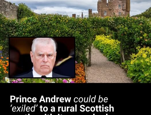 Prince Andrew could be ‘exiled’ to a Scottish castle with its own donkey