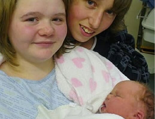 The 14-year-olds became Britain’s youngest parents