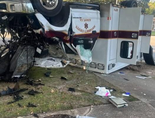 9 injured, including newborn child, in ambulance rollover crash…See more