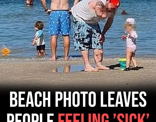Beach family photo goes viral after viewers spot terrifying detail