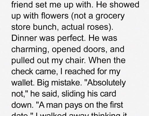 My Date Paid for Dinner — But What Happened Next Left Me Shocked!